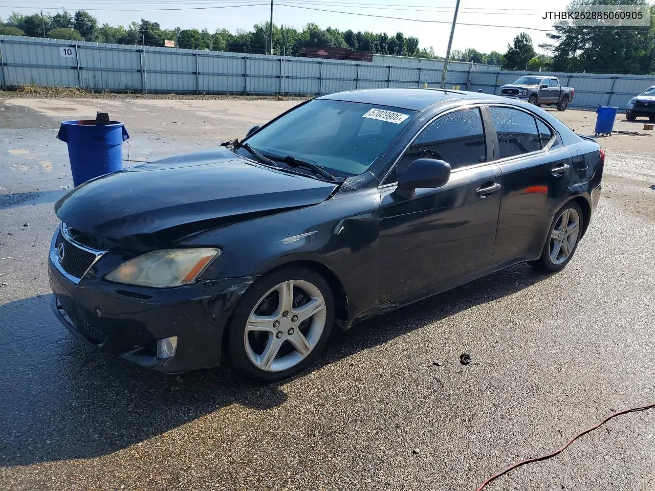 2008 Lexus Is 250 VIN: JTHBK262885060905 Lot: 57029906