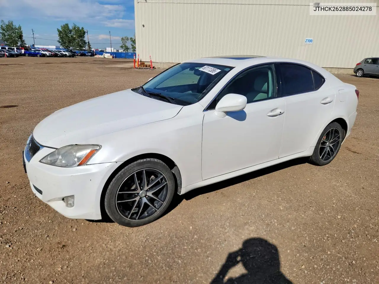 2008 Lexus Is 250 VIN: JTHCK262885024278 Lot: 60111386