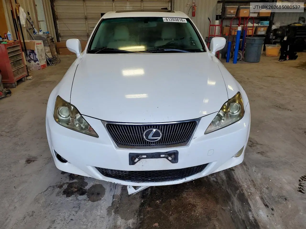 2008 Lexus Is 250 VIN: JTHBK262685080537 Lot: 61203816