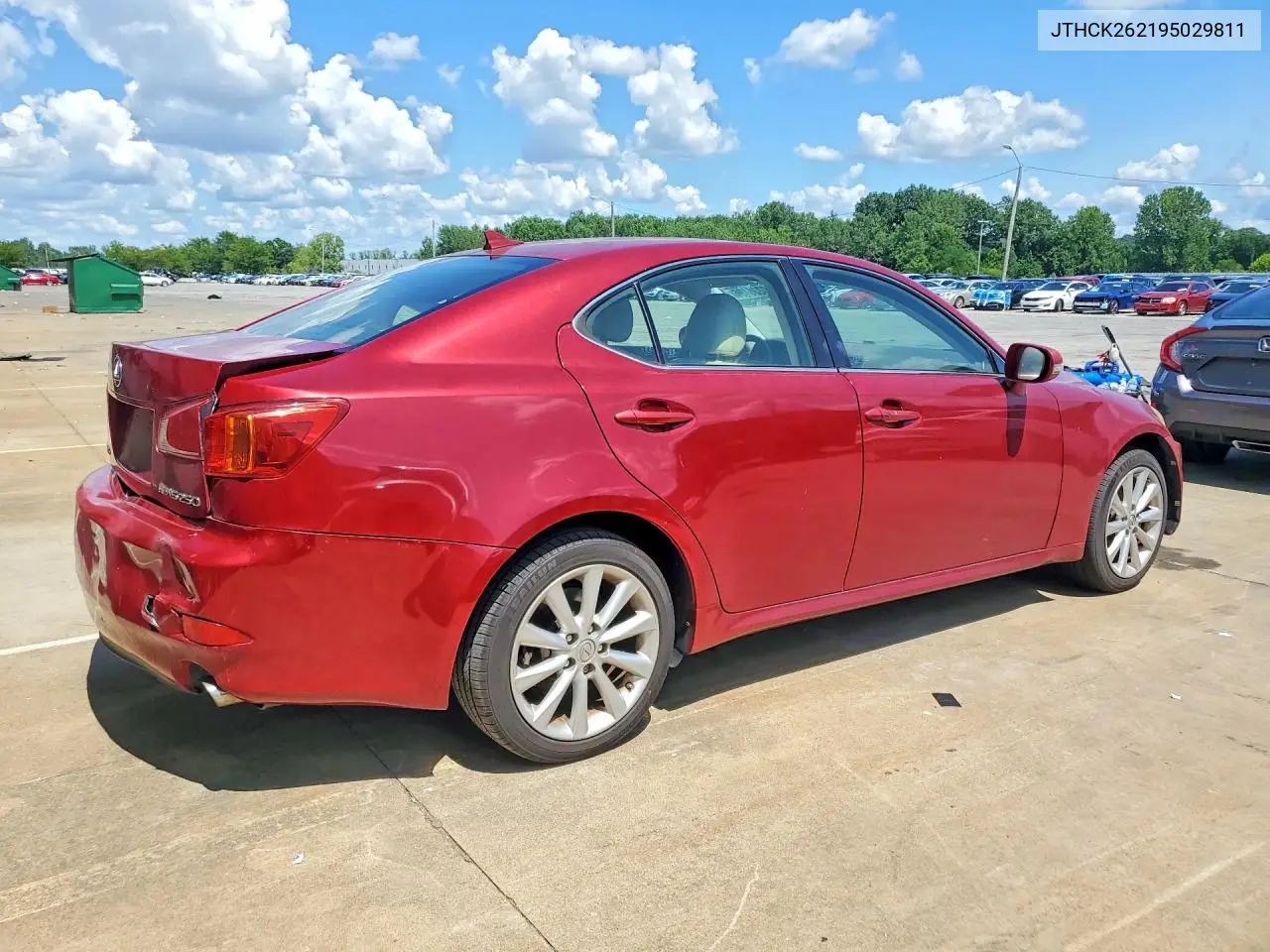 2009 Lexus Is 250 VIN: JTHCK262195029811 Lot: 60236196