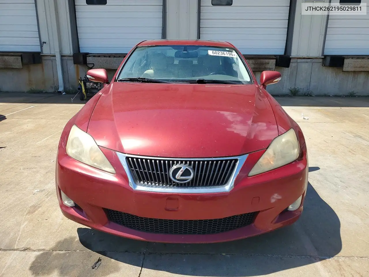 2009 Lexus Is 250 VIN: JTHCK262195029811 Lot: 60236196