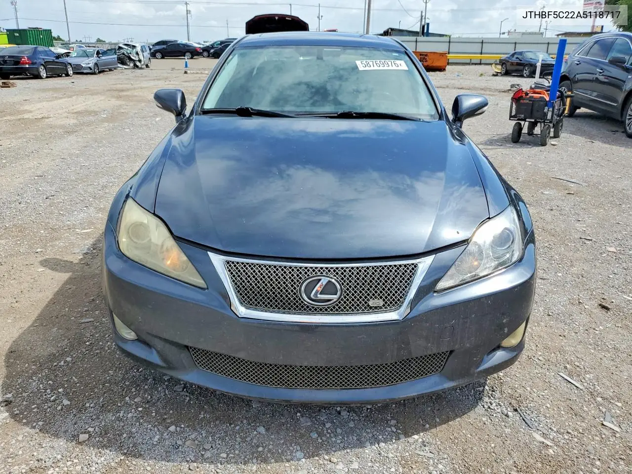 2010 Lexus Is 250 VIN: JTHBF5C22A5118717 Lot: 58769976