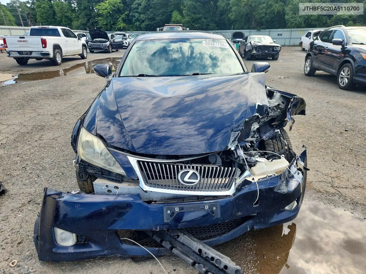 2010 Lexus Is 250 VIN: JTHBF5C20A5110700 Lot: 59387756