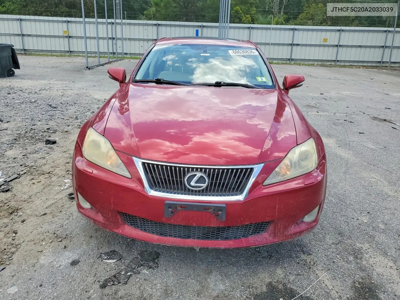 2010 Lexus Is 250 VIN: JTHCF5C20A2033039 Lot: 60630836