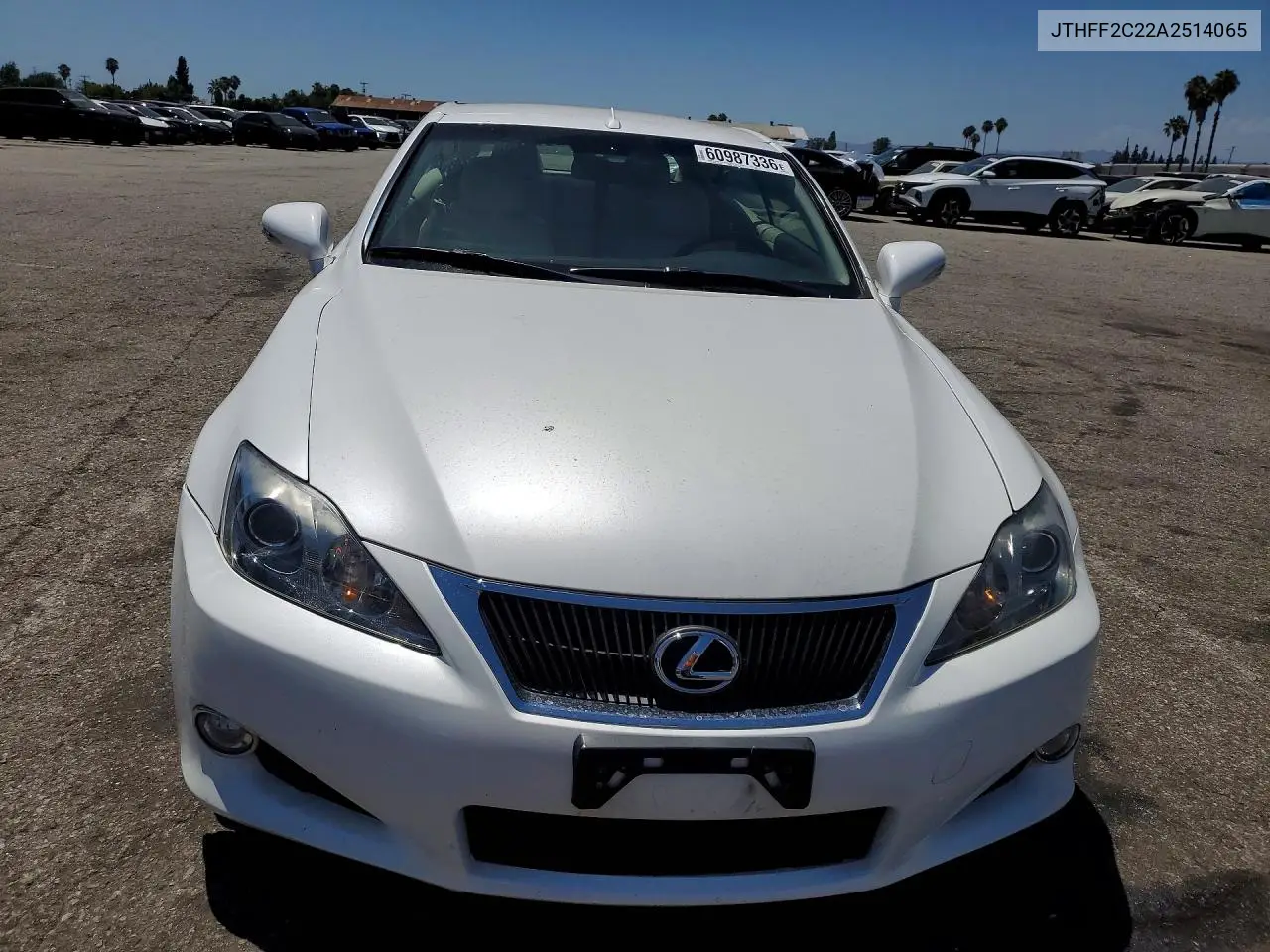 2010 Lexus Is 250 VIN: JTHFF2C22A2514065 Lot: 60987336