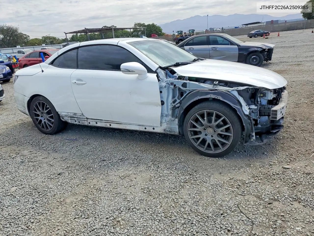 2010 Lexus Is 250C Base VIN: JTHFF2C26A2509385 Lot: 61860846