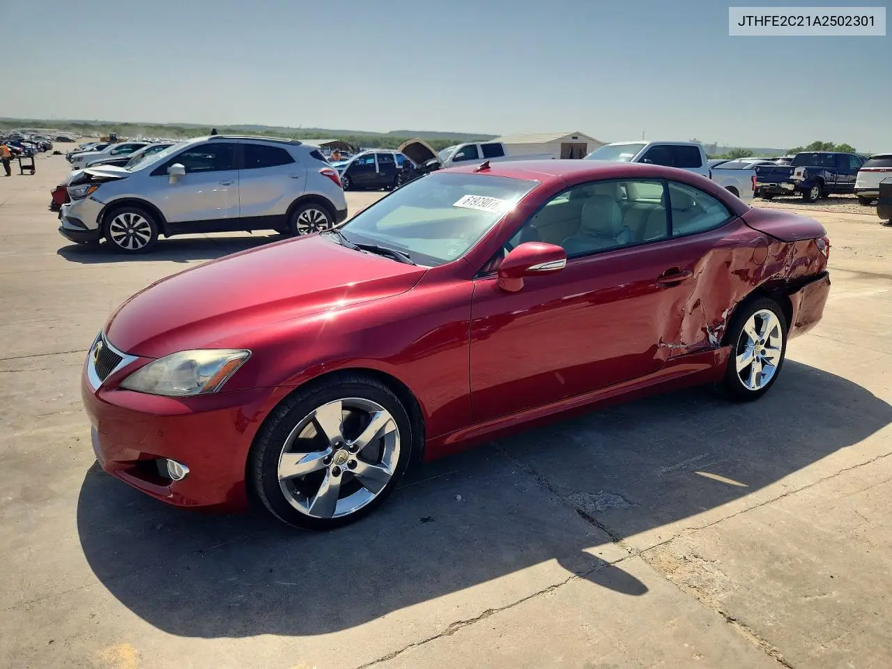 2010 Lexus Is 350 VIN: JTHFE2C21A2502301 Lot: 61979076