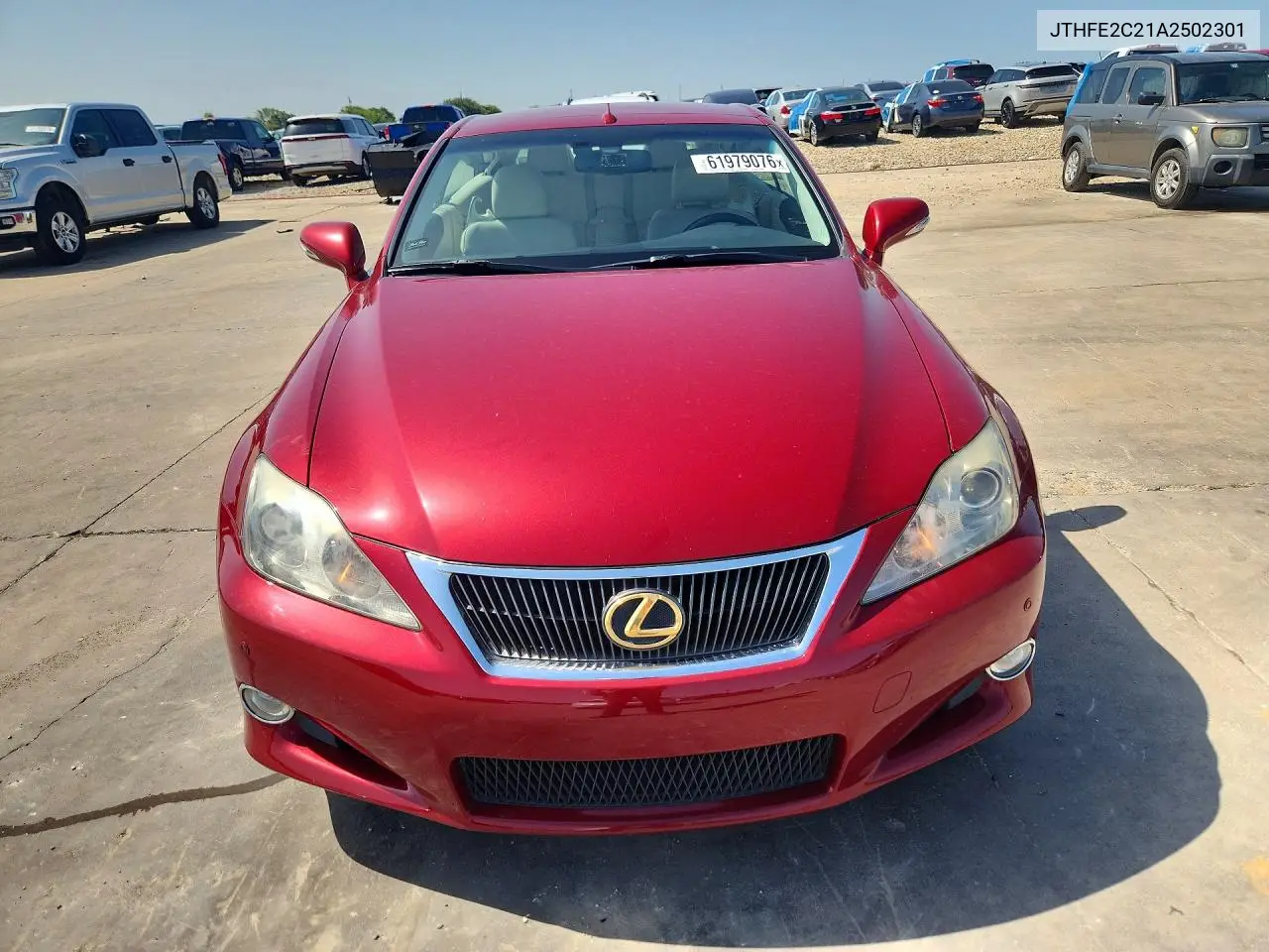 2010 Lexus Is 350 VIN: JTHFE2C21A2502301 Lot: 61979076