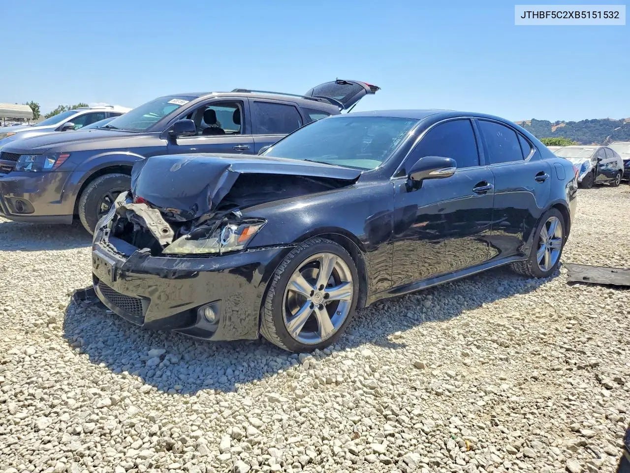 2011 Lexus Is 250 VIN: JTHBF5C2XB5151532 Lot: 60717236
