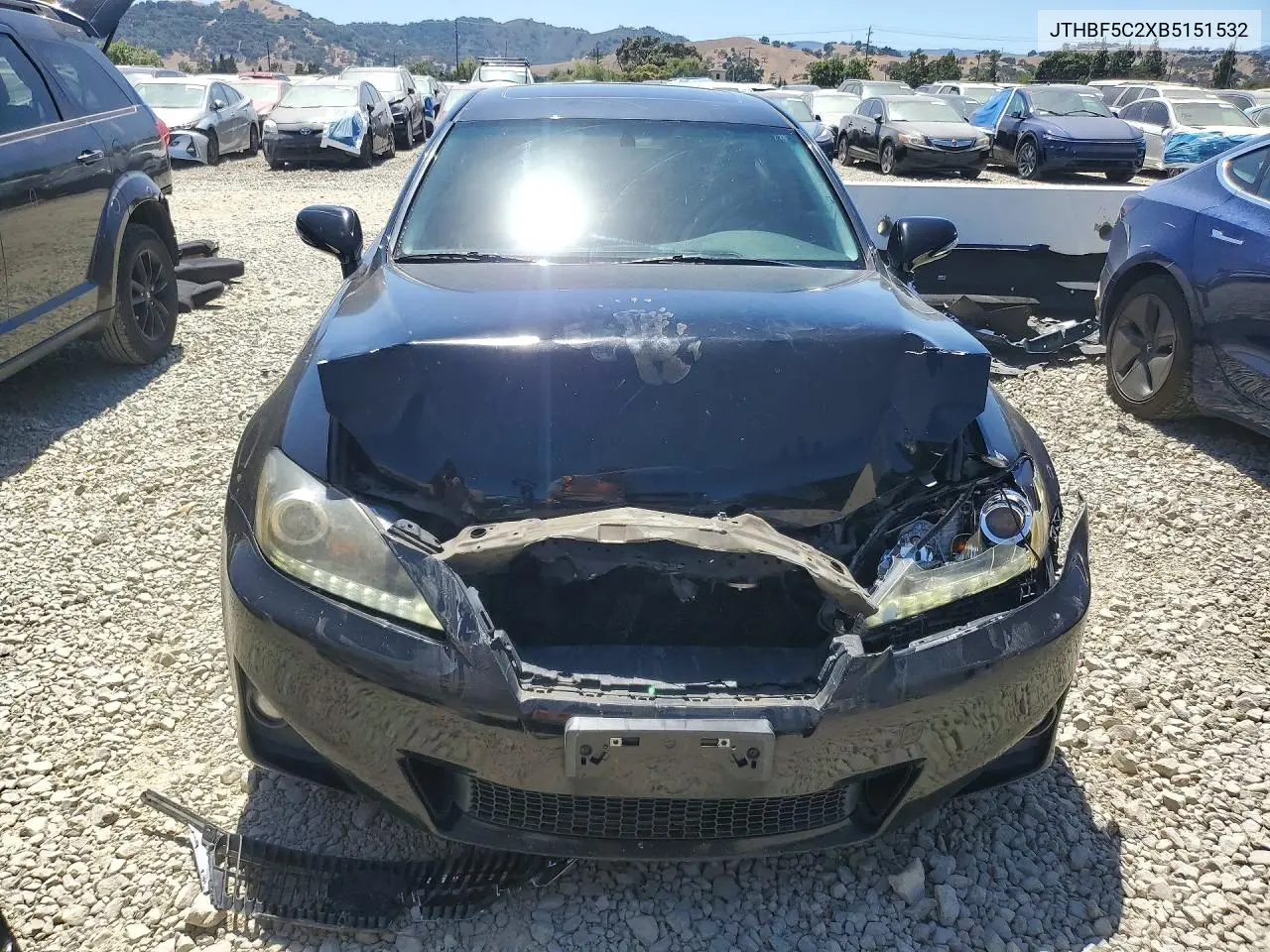 2011 Lexus Is 250 VIN: JTHBF5C2XB5151532 Lot: 60717236
