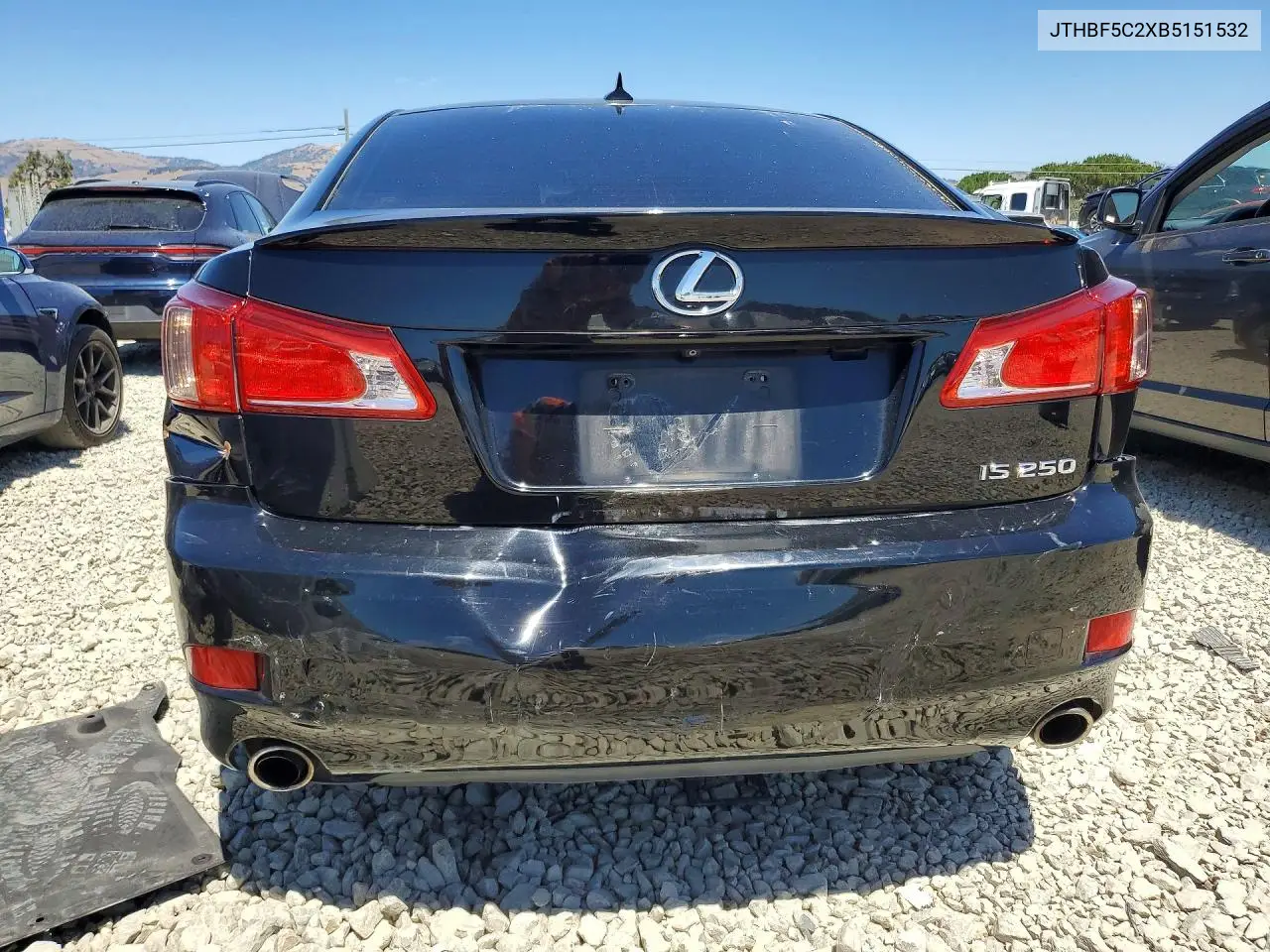 2011 Lexus Is 250 VIN: JTHBF5C2XB5151532 Lot: 60717236
