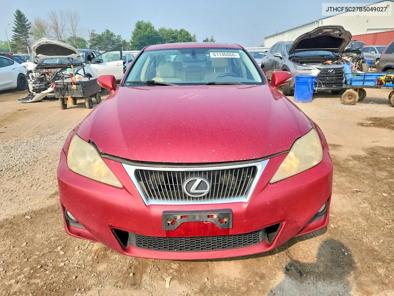 2011 Lexus Is 250 VIN: JTHCF5C27B5049027 Lot: 61146066