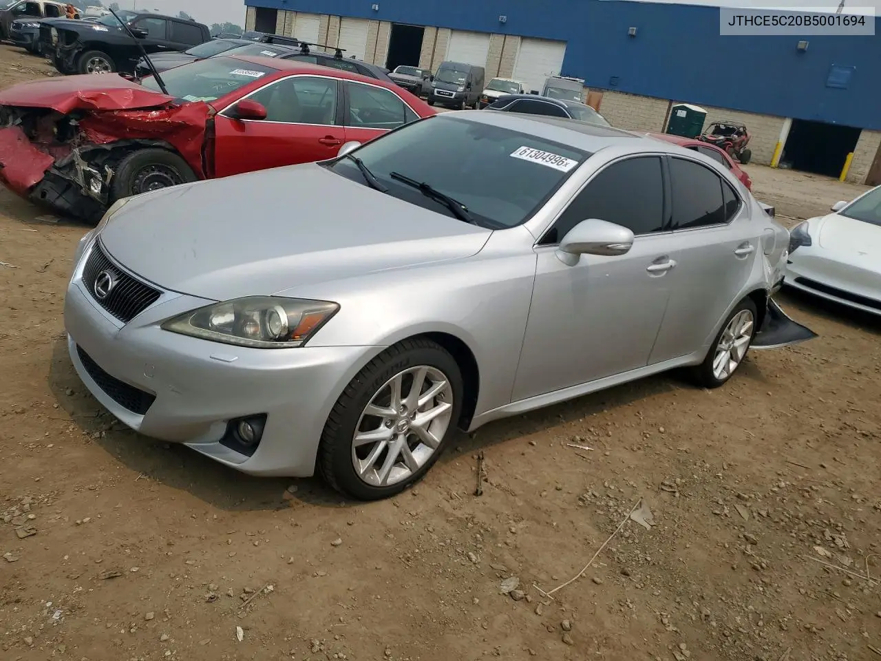 2011 Lexus Is 350 VIN: JTHCE5C20B5001694 Lot: 61304996