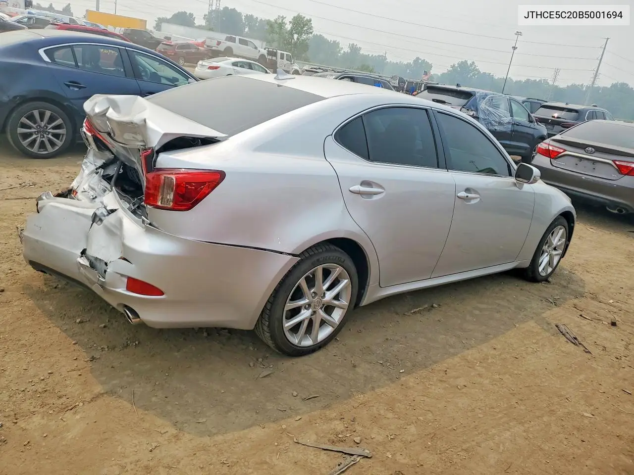 2011 Lexus Is 350 VIN: JTHCE5C20B5001694 Lot: 61304996