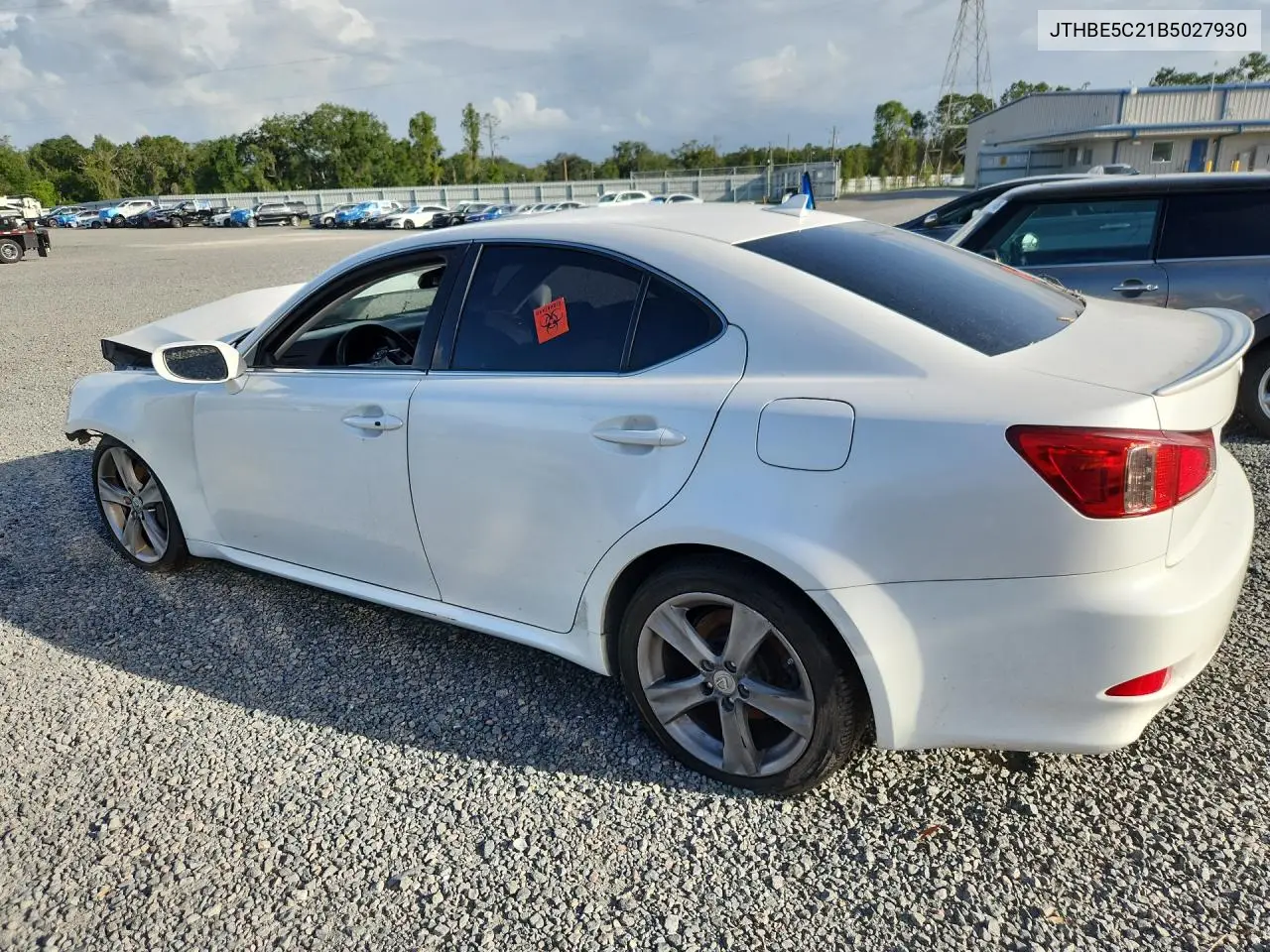 2011 Lexus Is 350 VIN: JTHBE5C21B5027930 Lot: 61375826