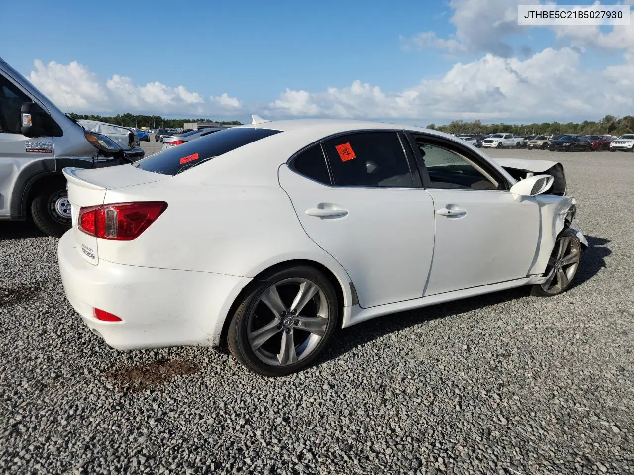 2011 Lexus Is 350 VIN: JTHBE5C21B5027930 Lot: 61375826