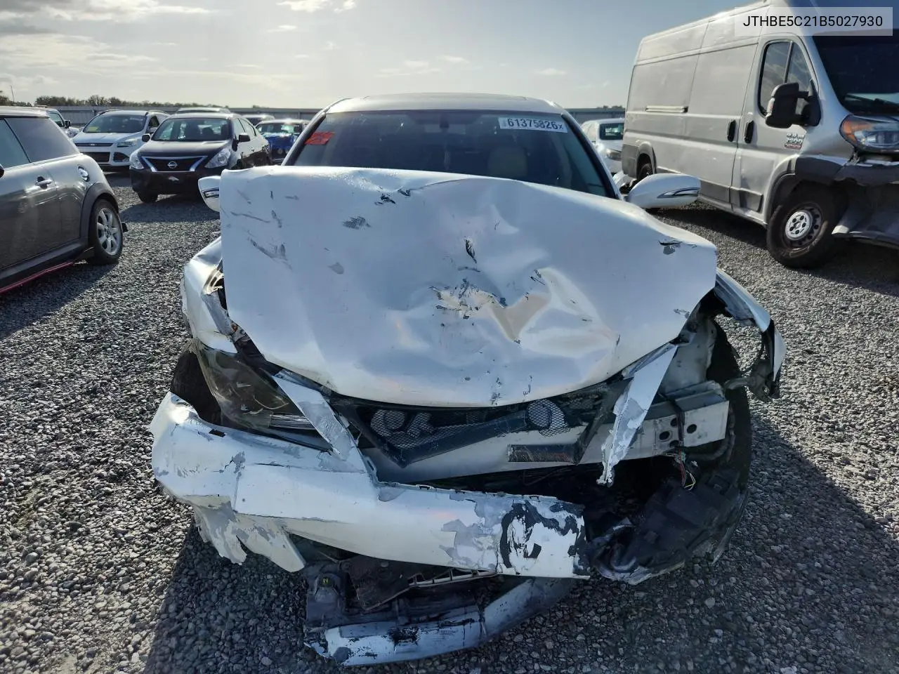 2011 Lexus Is 350 VIN: JTHBE5C21B5027930 Lot: 61375826