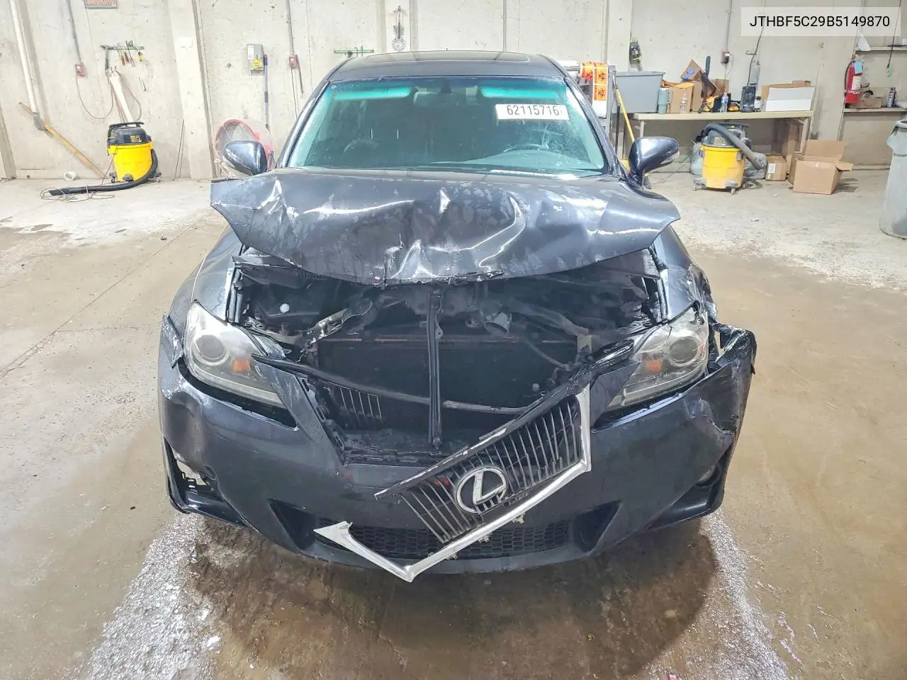 2011 Lexus Is 250 VIN: JTHBF5C29B5149870 Lot: 62115716