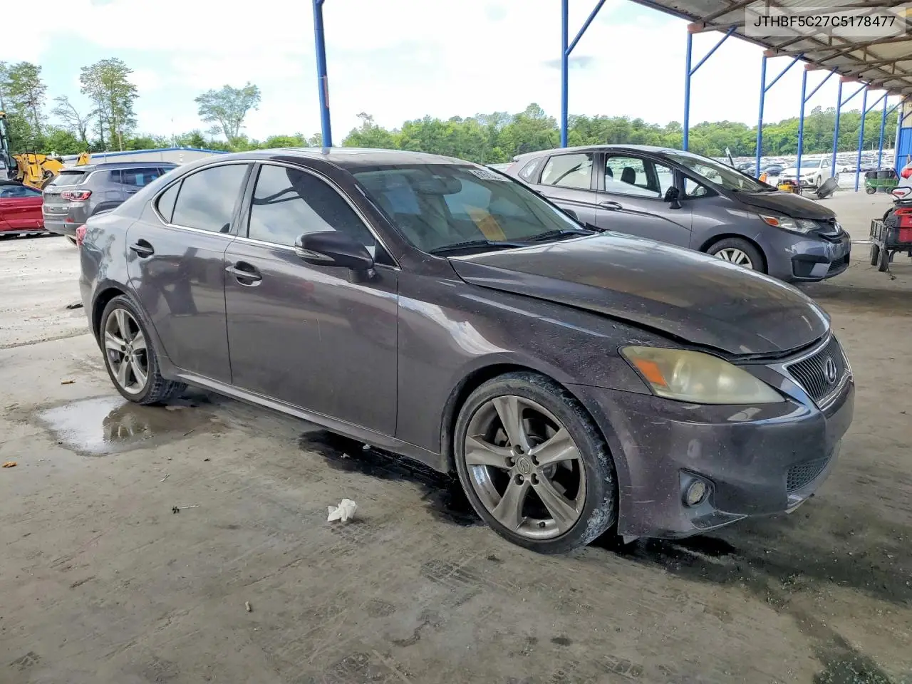 2012 Lexus Is 250 VIN: JTHBF5C27C5178477 Lot: 61513286