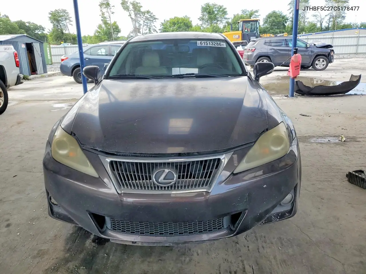 2012 Lexus Is 250 VIN: JTHBF5C27C5178477 Lot: 61513286