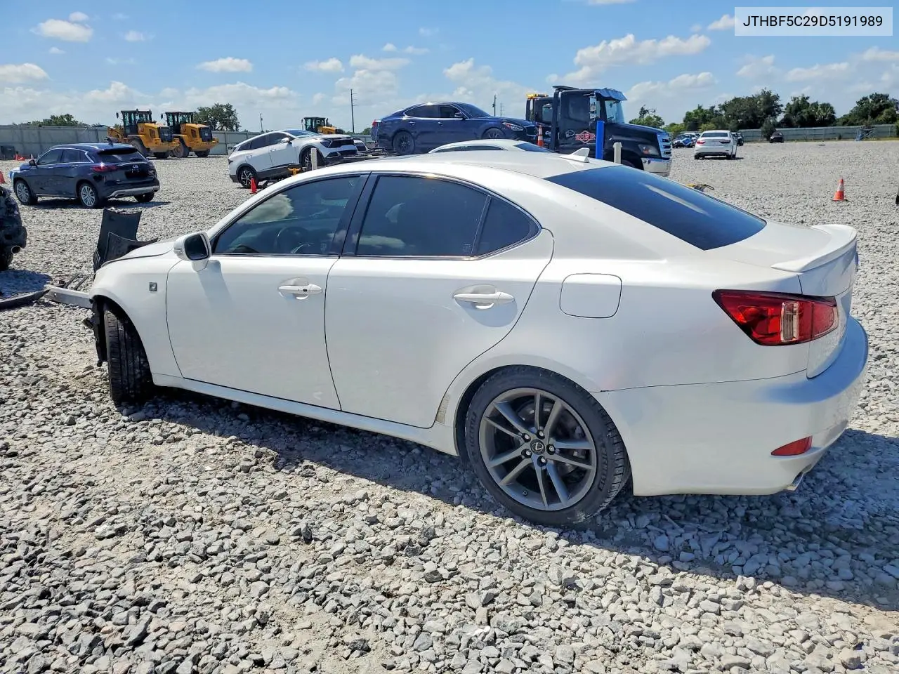 2013 Lexus Is 250 VIN: JTHBF5C29D5191989 Lot: 62089136