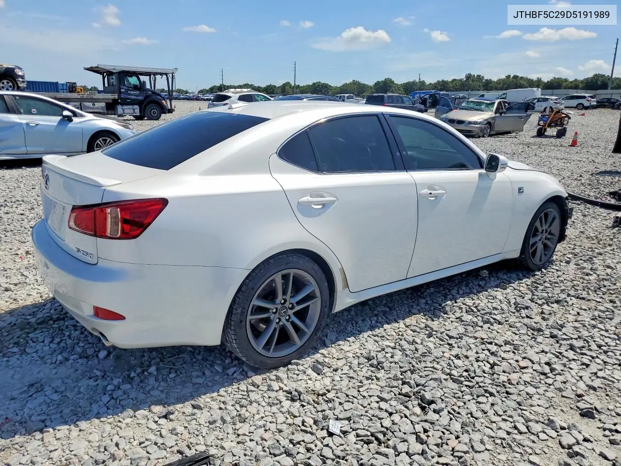 2013 Lexus Is 250 VIN: JTHBF5C29D5191989 Lot: 62089136