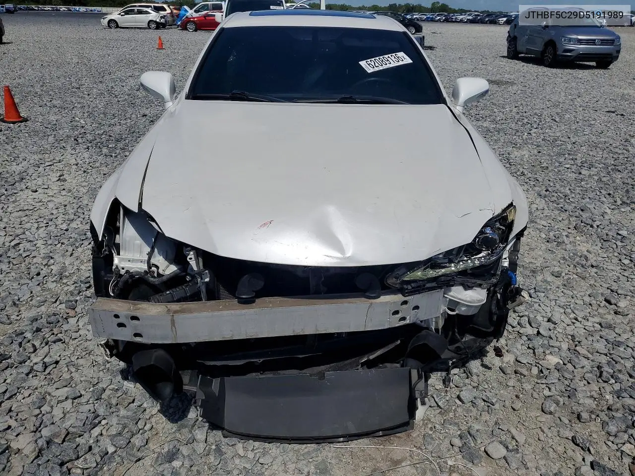 2013 Lexus Is 250 VIN: JTHBF5C29D5191989 Lot: 62089136