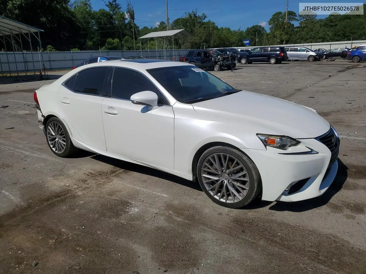 2014 Lexus Is 250 VIN: JTHBF1D27E5026578 Lot: 57081806