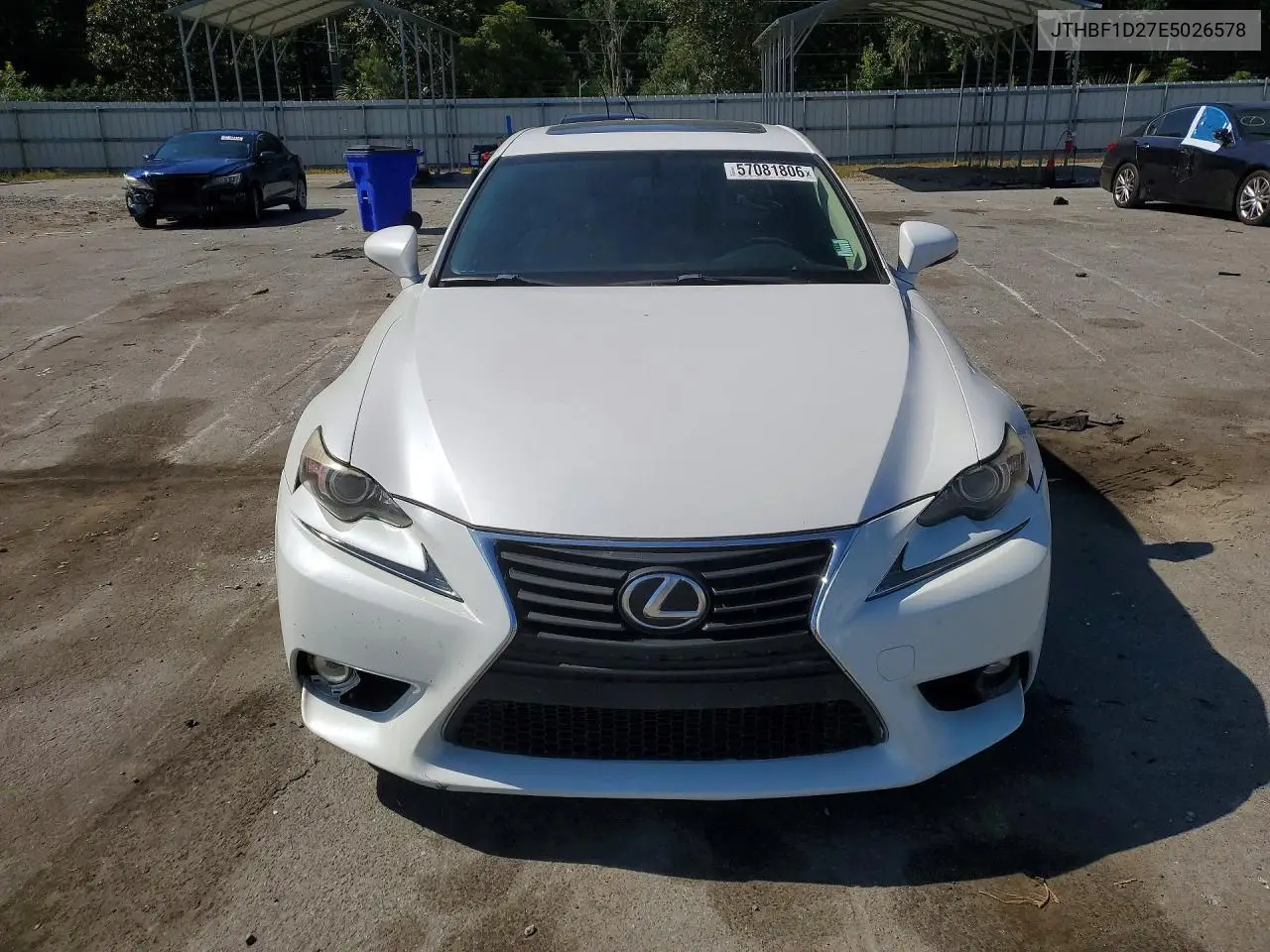 2014 Lexus Is 250 VIN: JTHBF1D27E5026578 Lot: 57081806