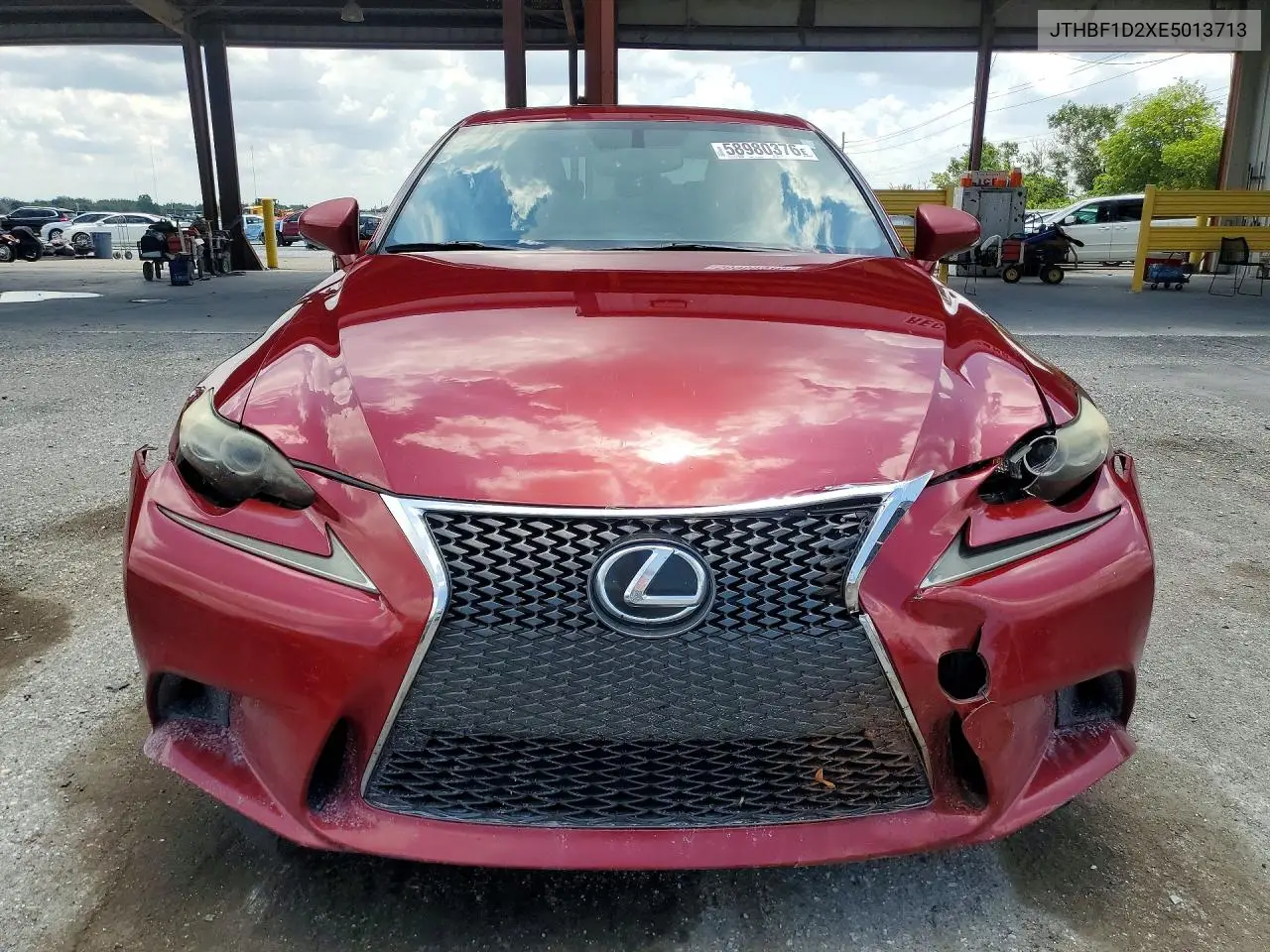 2014 Lexus Is 250 VIN: JTHBF1D2XE5013713 Lot: 58980376