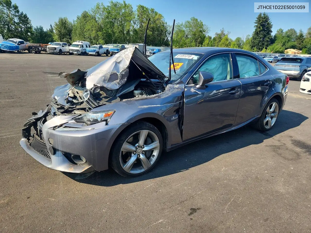 2014 Lexus Is 350 VIN: JTHCE1D22E5001059 Lot: 61091316