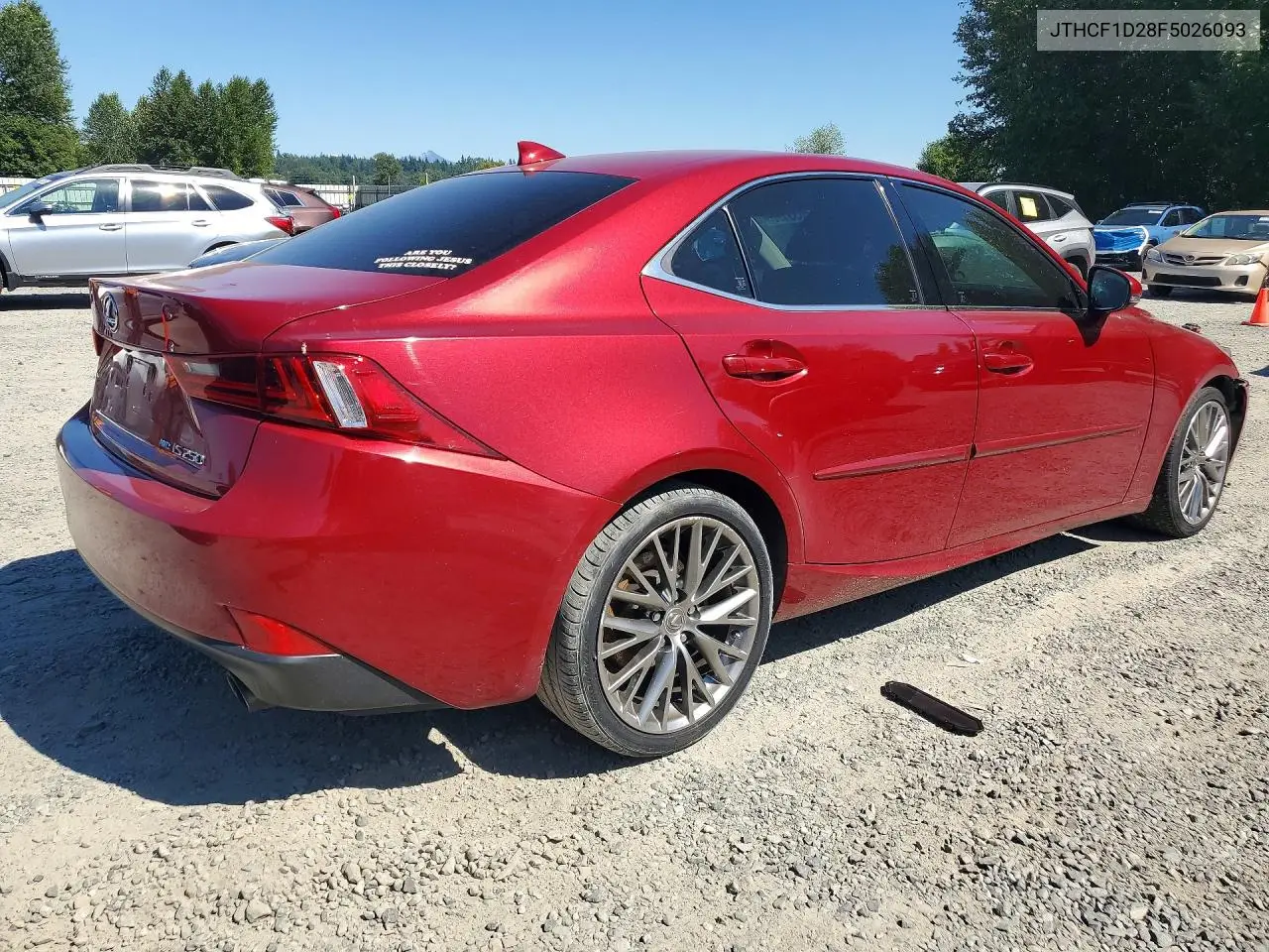 2015 Lexus Is 250 VIN: JTHCF1D28F5026093 Lot: 61033196