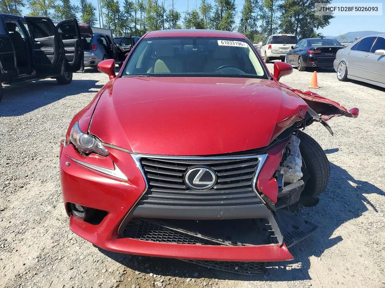 2015 Lexus Is 250 VIN: JTHCF1D28F5026093 Lot: 61033196