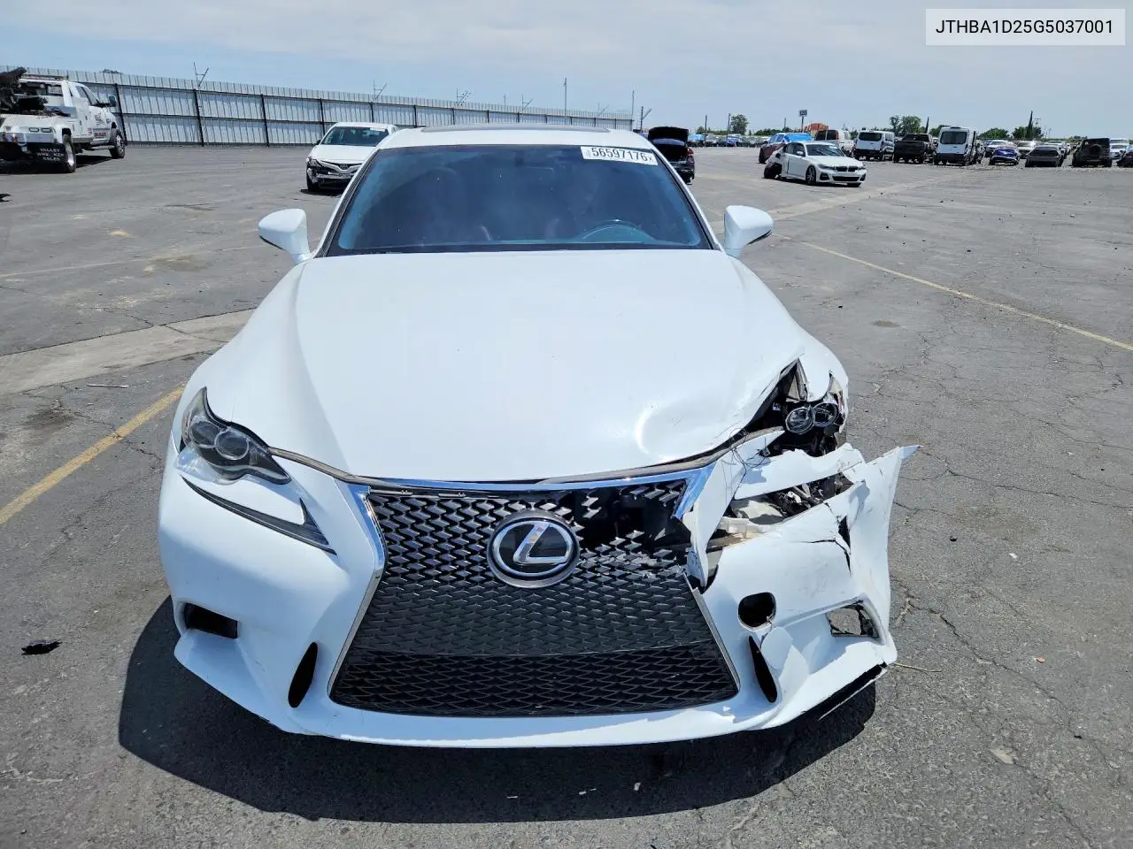 2016 Lexus Is 200T VIN: JTHBA1D25G5037001 Lot: 56597176