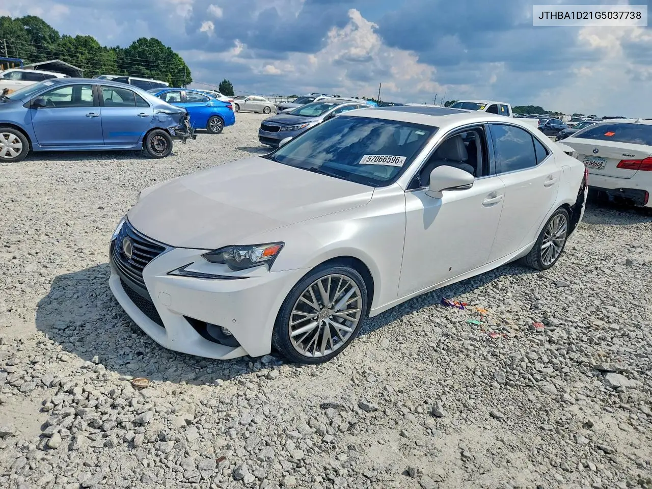 2016 Lexus Is 200T VIN: JTHBA1D21G5037738 Lot: 57066596
