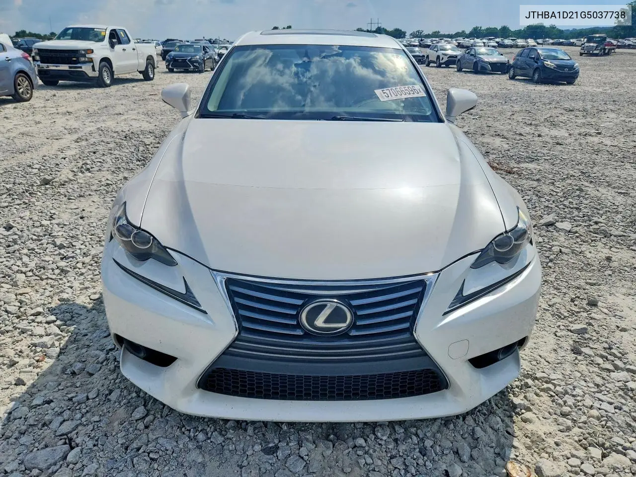 2016 Lexus Is 200T VIN: JTHBA1D21G5037738 Lot: 57066596