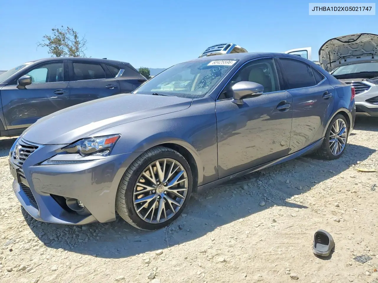 2016 Lexus Is 200T VIN: JTHBA1D2XG5021747 Lot: 60425596