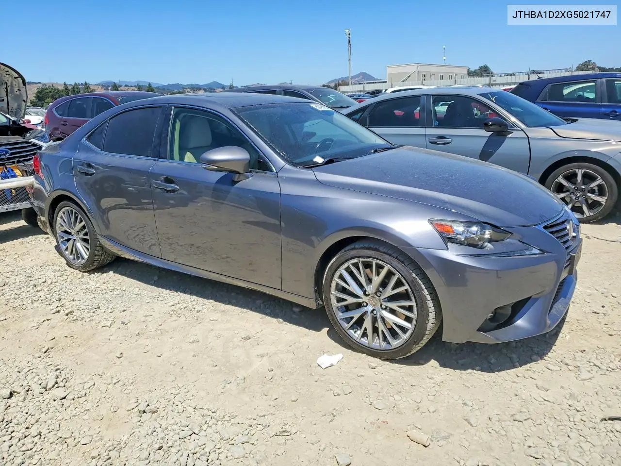 2016 Lexus Is 200T VIN: JTHBA1D2XG5021747 Lot: 60425596