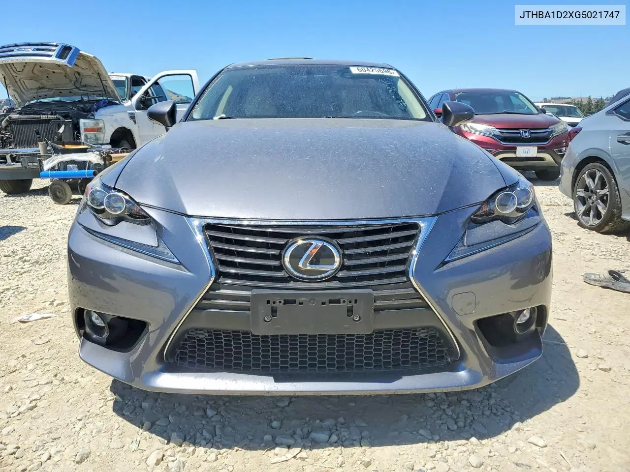 2016 Lexus Is 200T VIN: JTHBA1D2XG5021747 Lot: 60425596