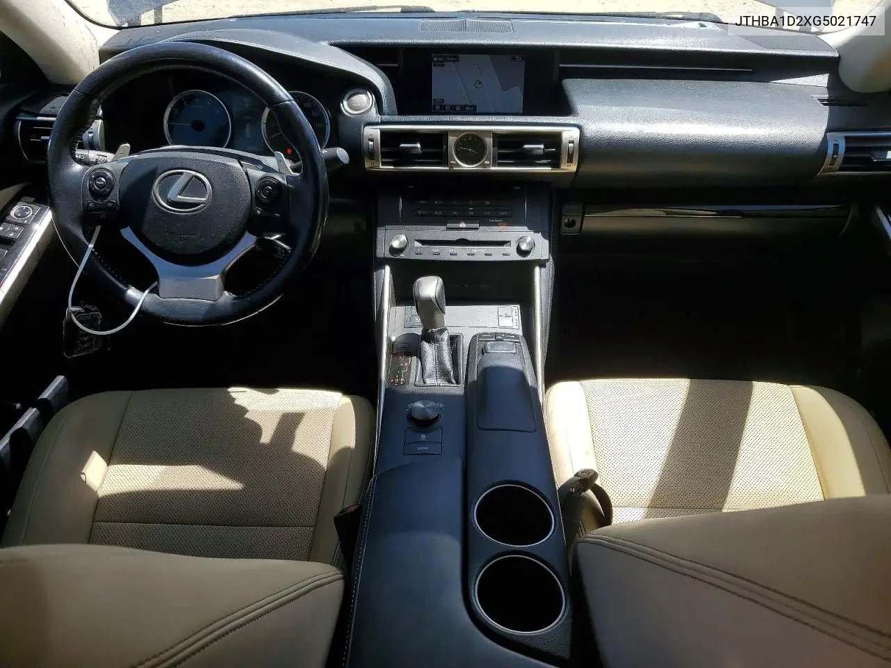2016 Lexus Is 200T VIN: JTHBA1D2XG5021747 Lot: 60425596