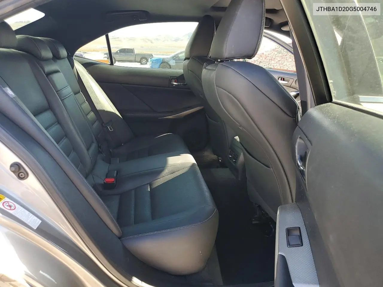 2016 Lexus Is 200T VIN: JTHBA1D20G5004746 Lot: 60838506
