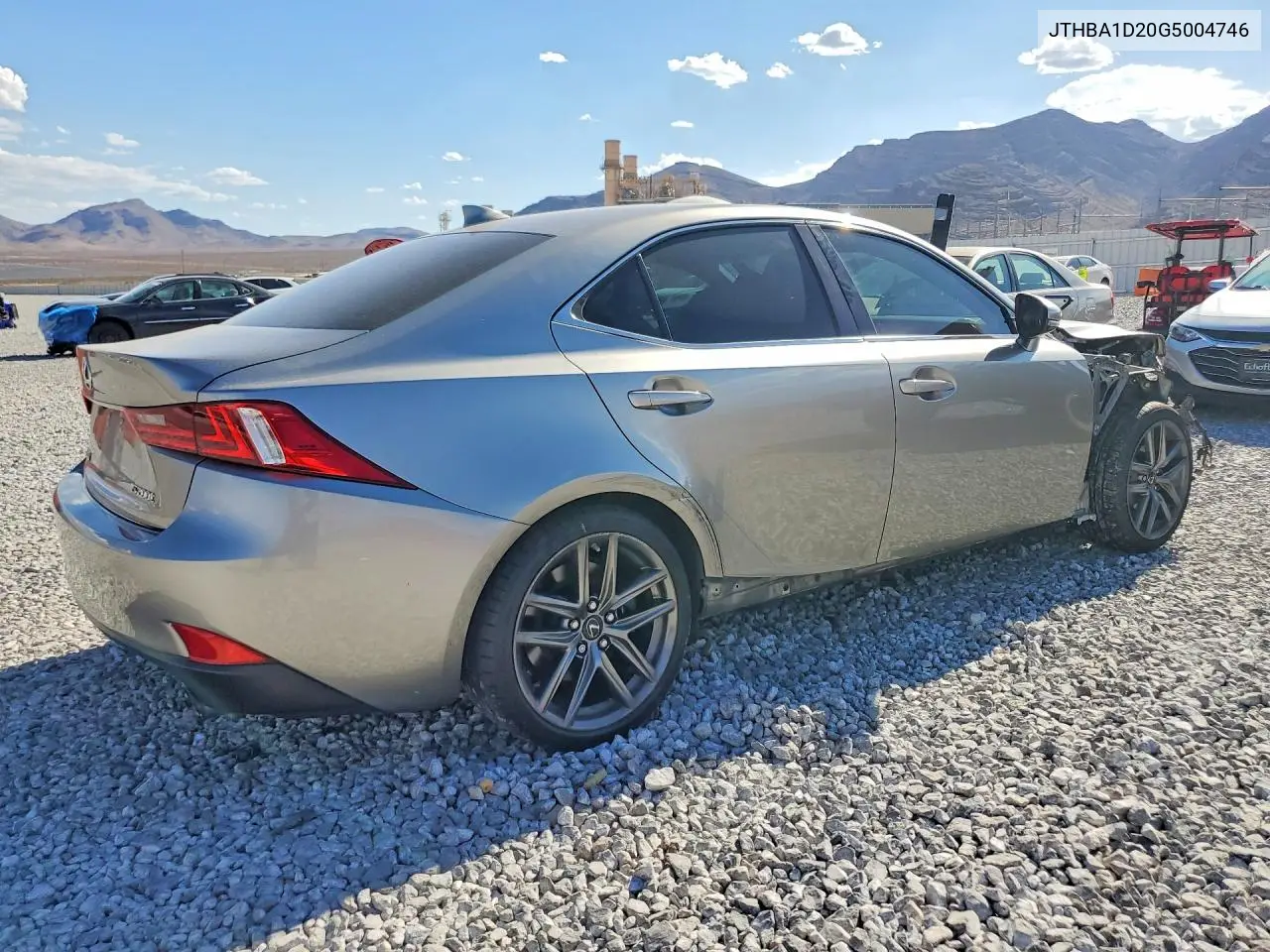 2016 Lexus Is 200T VIN: JTHBA1D20G5004746 Lot: 60838506