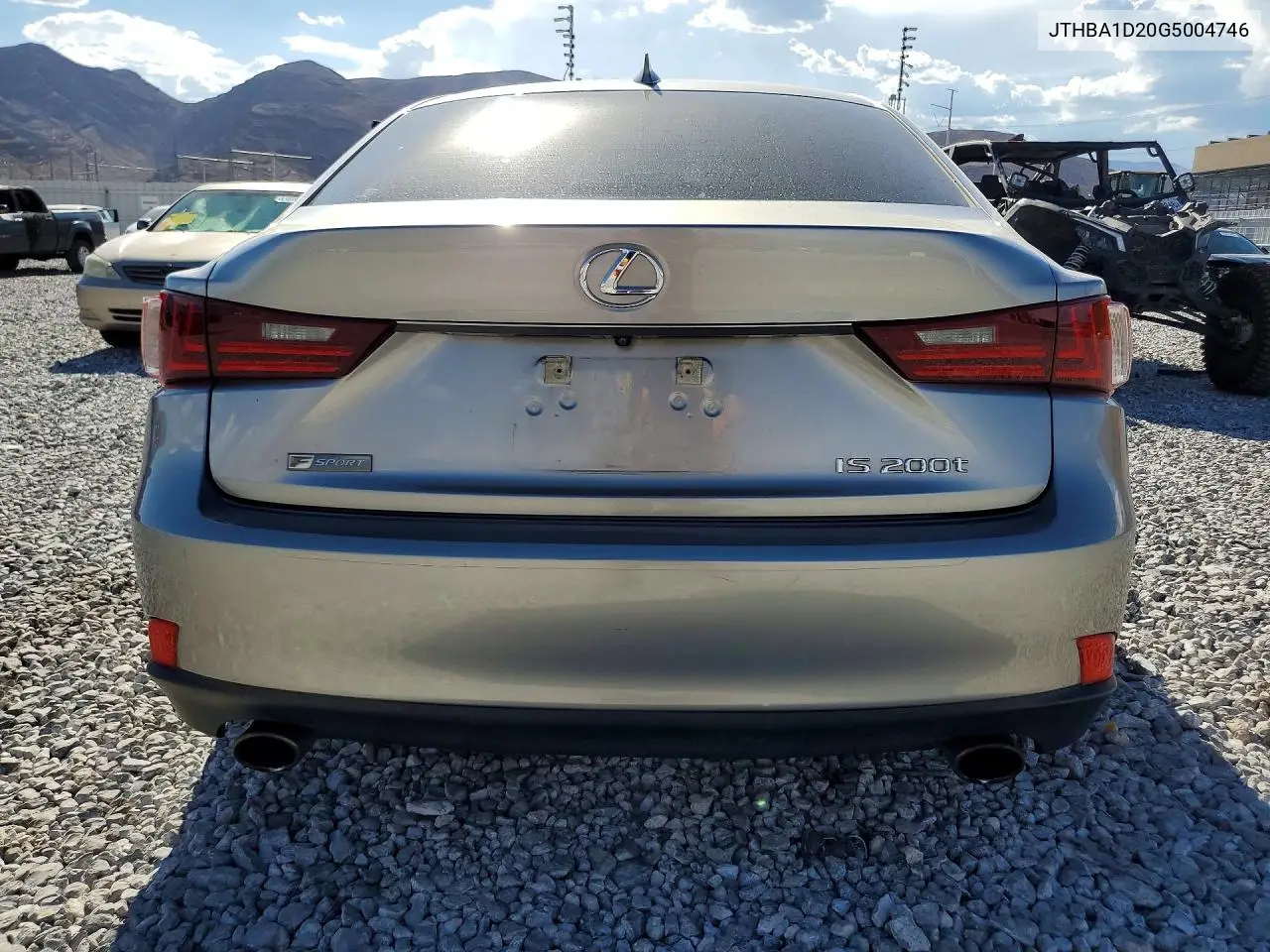 2016 Lexus Is 200T VIN: JTHBA1D20G5004746 Lot: 60838506