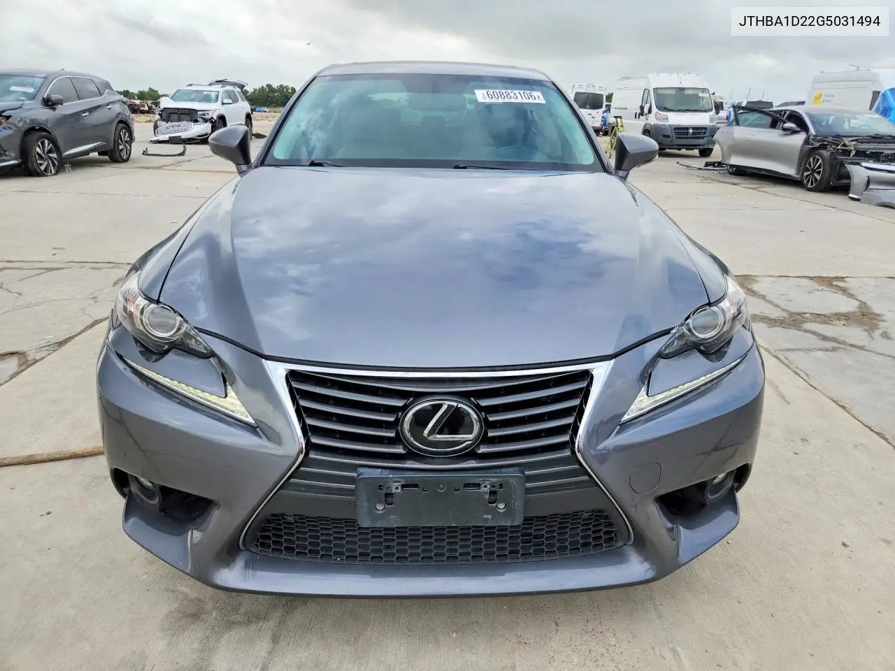2016 Lexus Is 200T VIN: JTHBA1D22G5031494 Lot: 60883106
