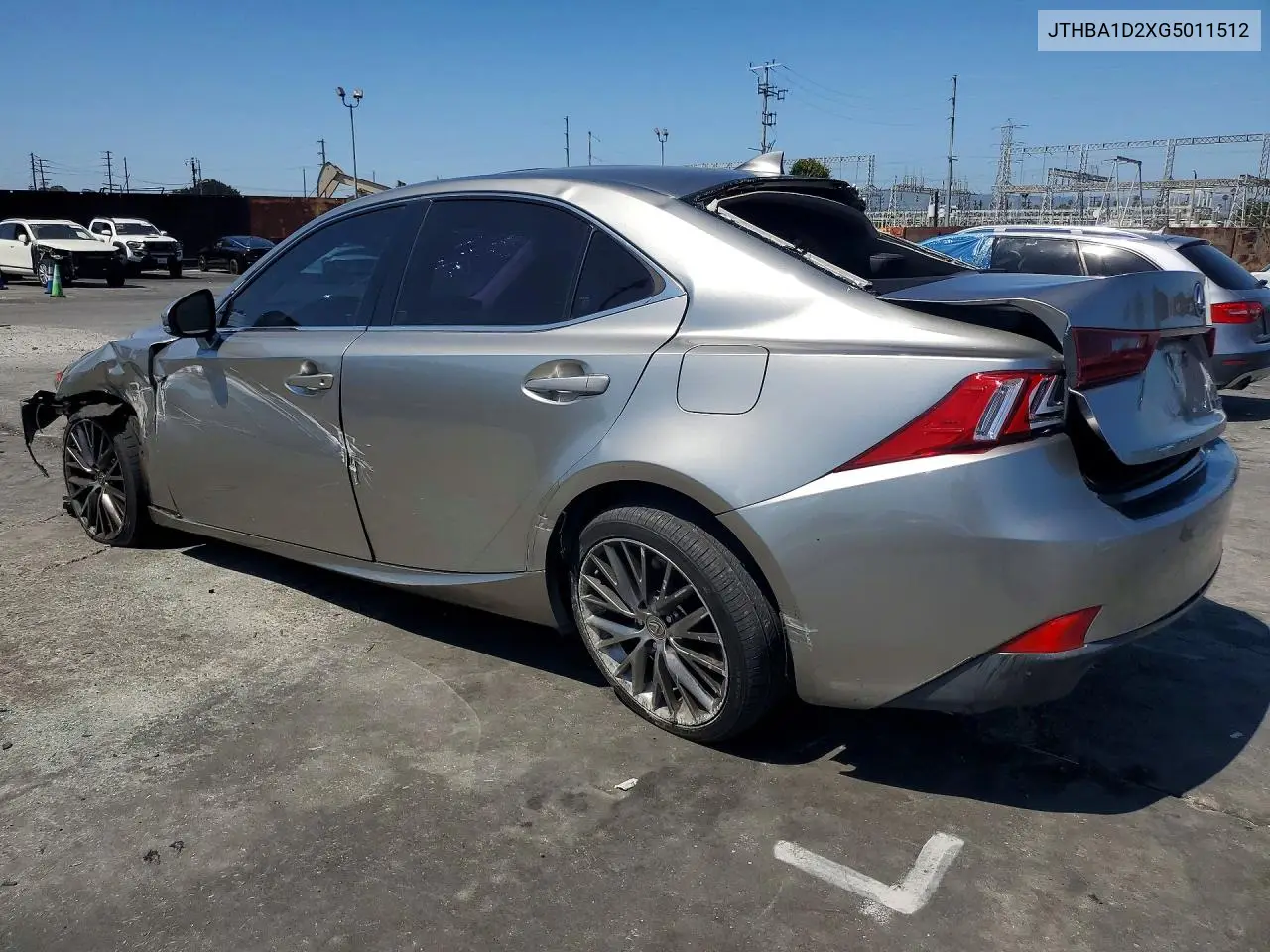 2016 Lexus Is 200T VIN: JTHBA1D2XG5011512 Lot: 61117846