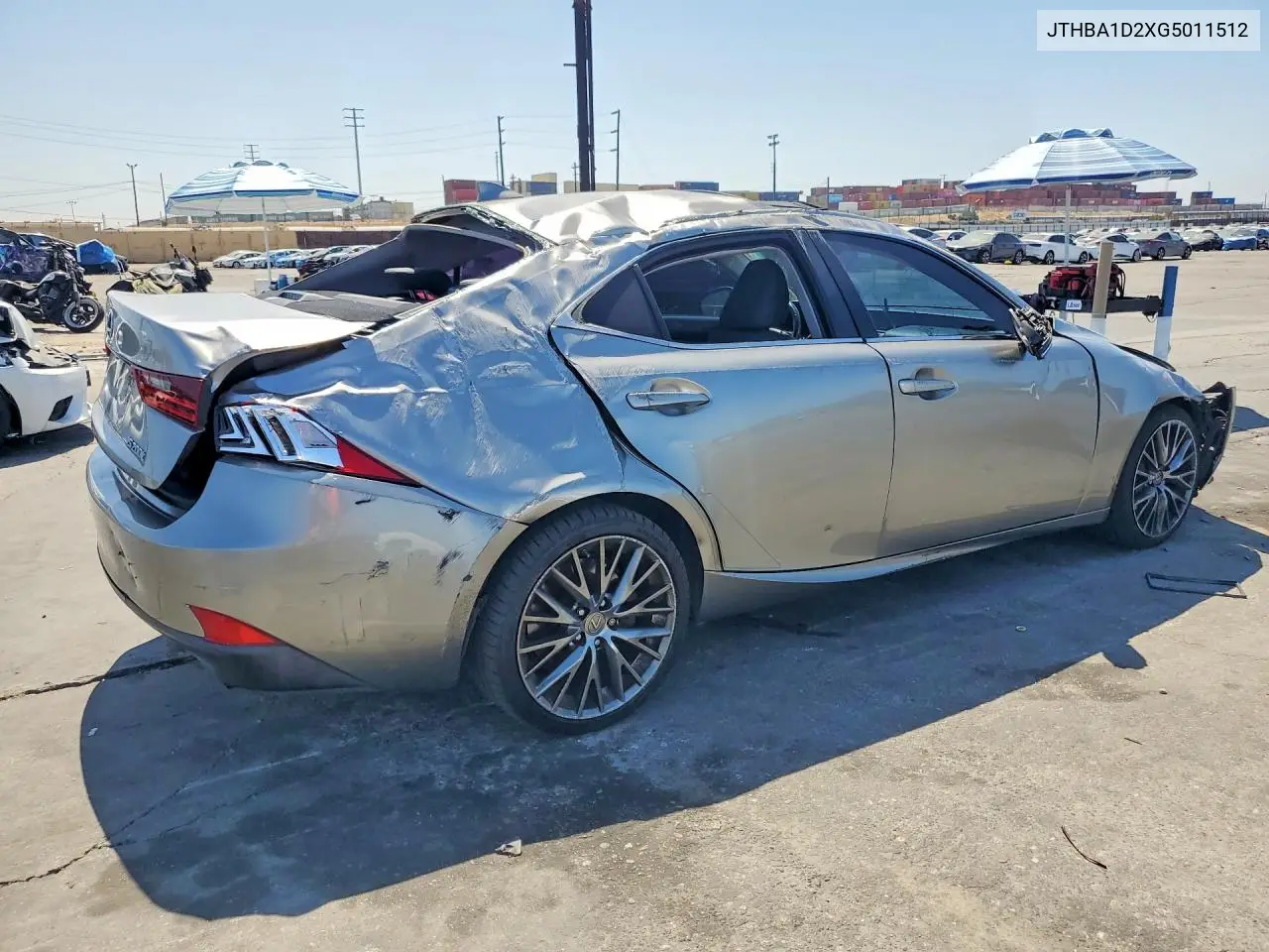 2016 Lexus Is 200T VIN: JTHBA1D2XG5011512 Lot: 61117846