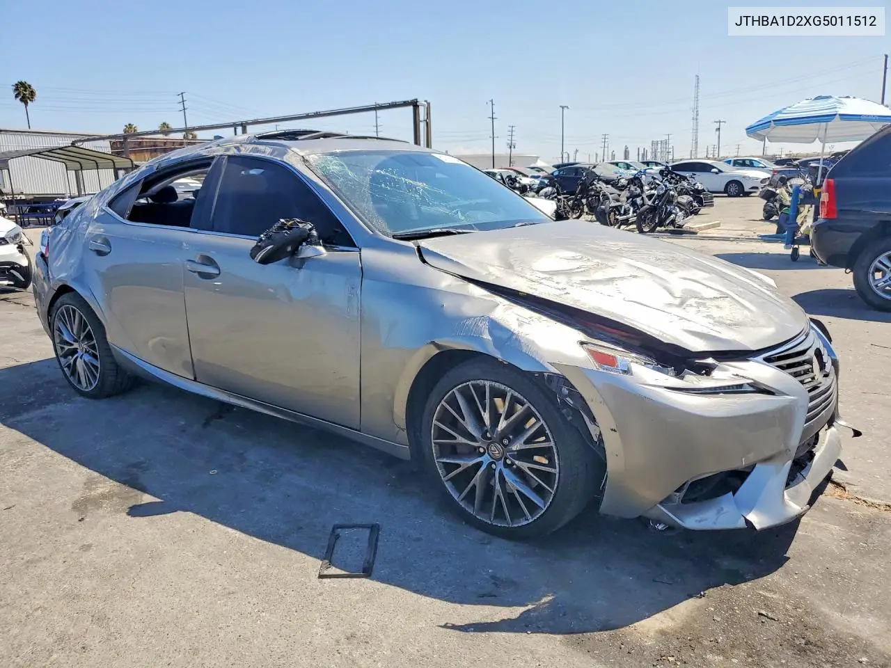 2016 Lexus Is 200T VIN: JTHBA1D2XG5011512 Lot: 61117846
