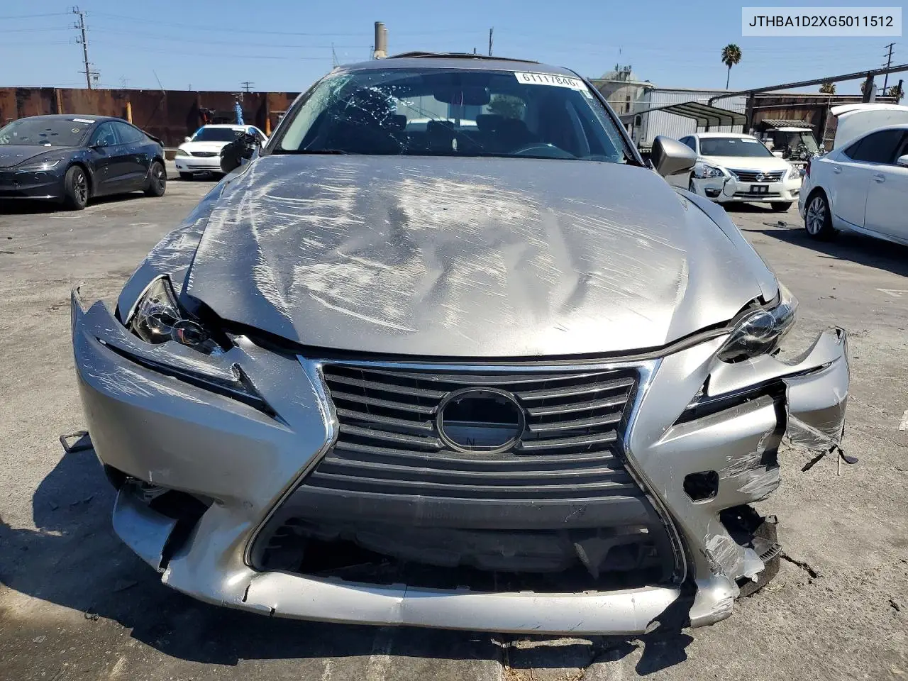 2016 Lexus Is 200T VIN: JTHBA1D2XG5011512 Lot: 61117846