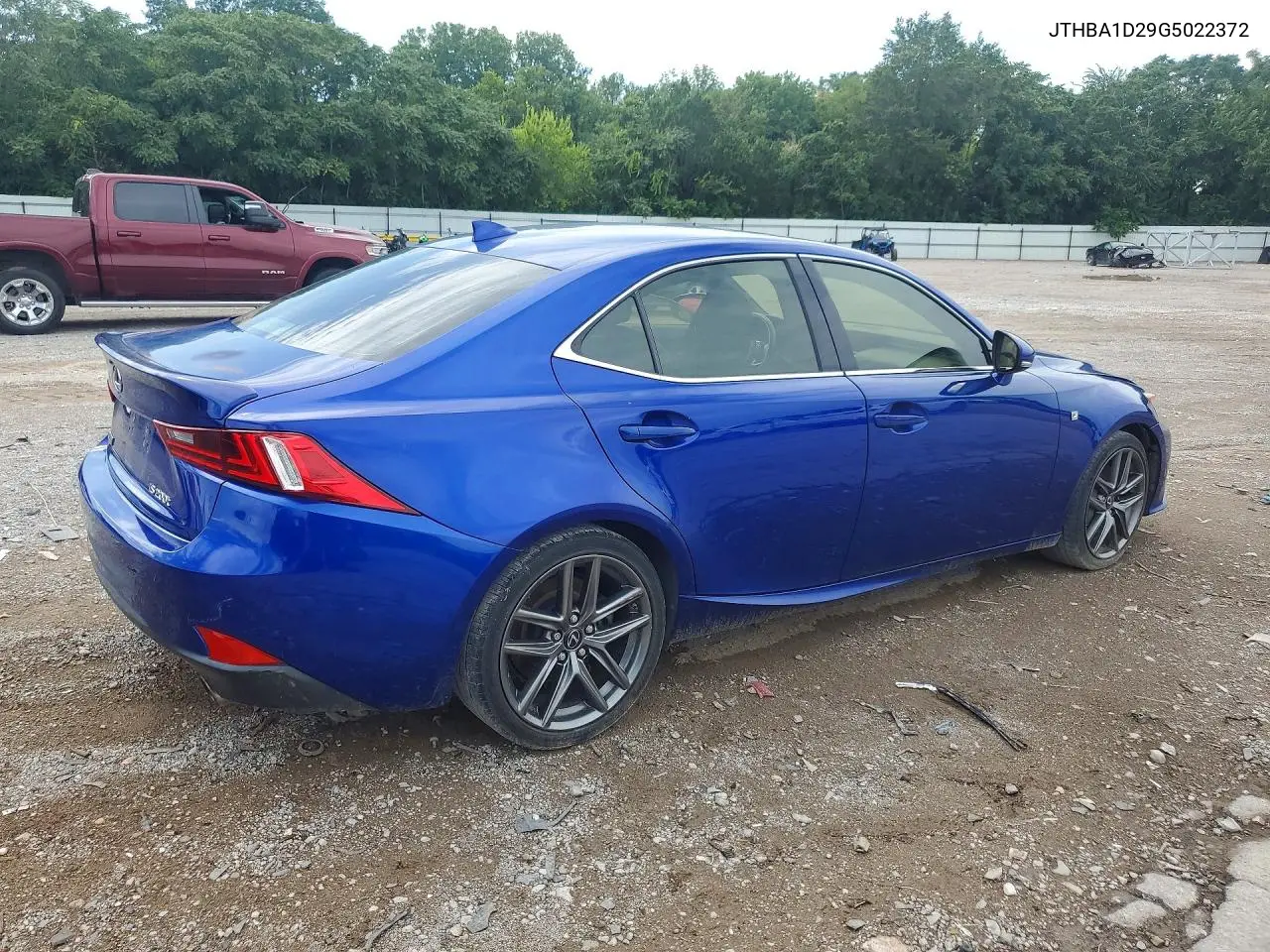 2016 Lexus Is 200T VIN: JTHBA1D29G5022372 Lot: 61411646