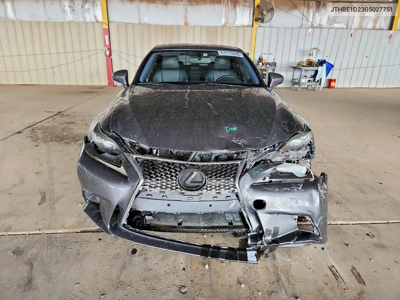 2016 Lexus Is 350 VIN: JTHBE1D23G5027751 Lot: 61773636